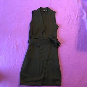 SOLD ! Black BooHoo Wrap Dress